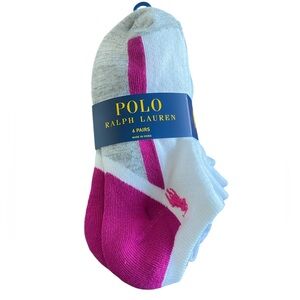 POLO by RALPH LAUREN Women Low Cut Athletic Socks  6 pairs  Size: 9-11